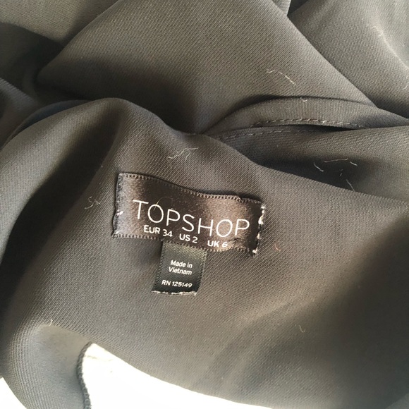 TOPSHOP Black Formal Business Relaxed Tank Top Blouse - Picture 4 of 5